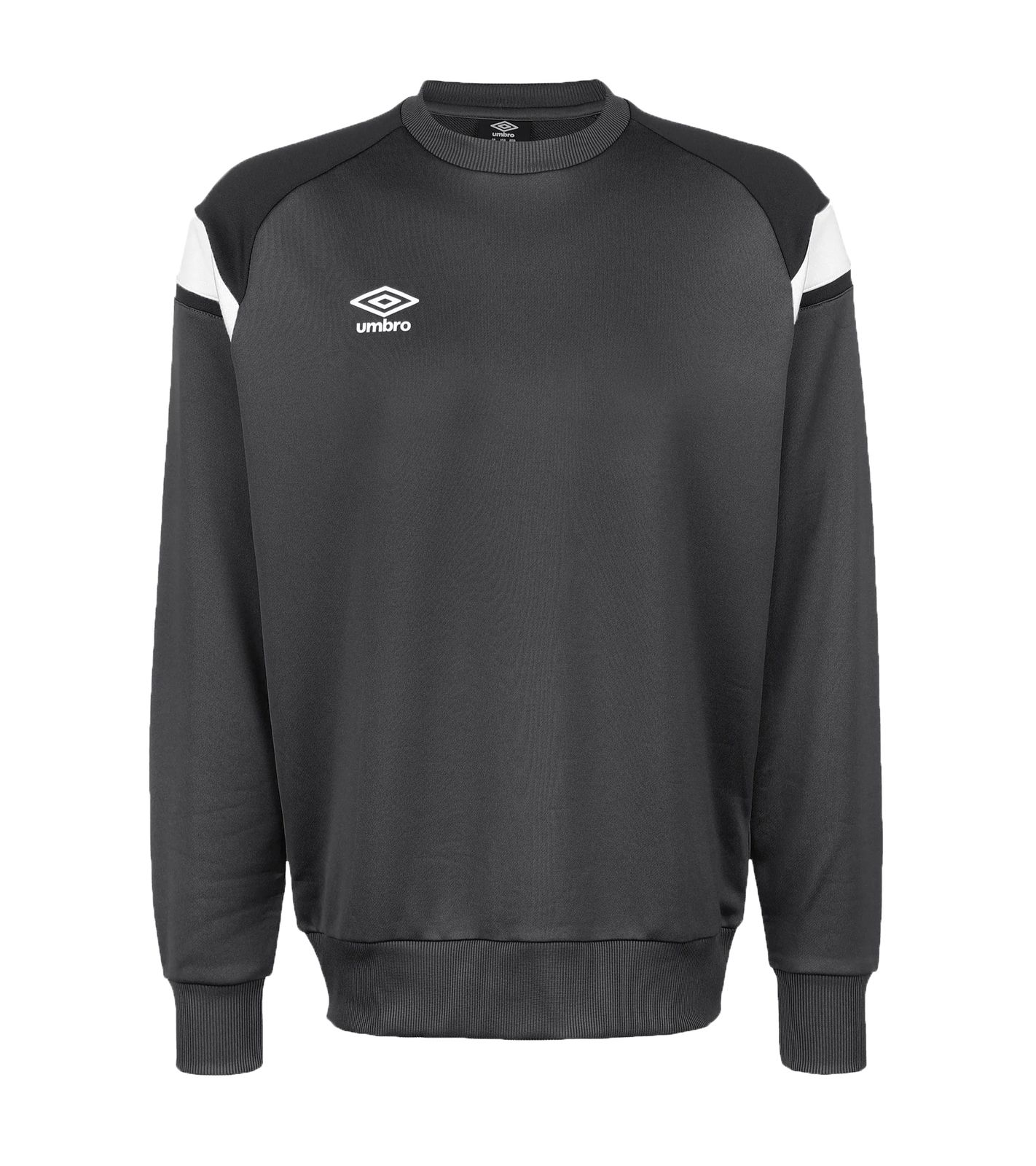 umbro Poly Fleece Sweater funktionaler Herren Trainings-Pullover Fitness-Hoddie Sport-Hoddy 65412U-GR9 Anthrazit von umbro