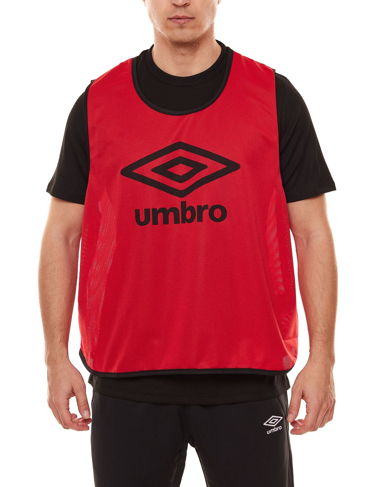 umbro Training Bib Herren Trainings-Leibchen Shirt UMTM0460-B26 Rot von umbro