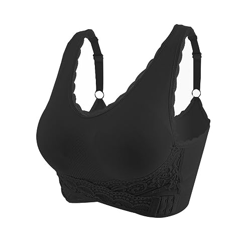 umifyxioy BH Damen Ohne BüGel, Bustiers BH Damen Bralette Spitze Bustier BH Frauen Yoga Bralette Lace Cara Mia BH Original Bra für Ohne Bügel Spitzen Atmungsaktiv Bra Damen Komfort BH Mit Polstern von umifyxioy