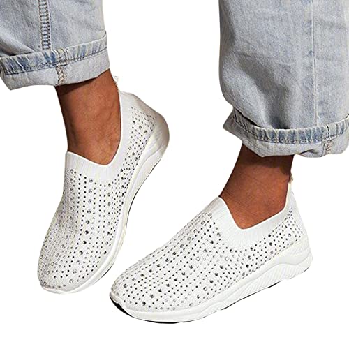 umifyxioy Damen Sneaker,Damen Sneaker Walkingschuhe Damen Sneakers Bequem Mode Laufschuhe Leichte Turnschuhe Fußgewölbe Wedges Sportschuhe Straßenlaufschuhe Fitness Atmungsaktiv Freizeitschuhe von umifyxioy