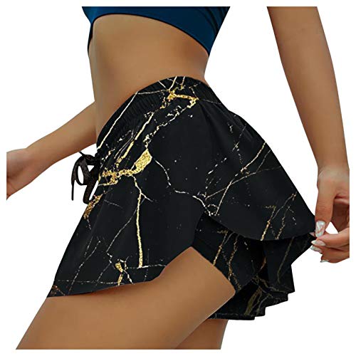 umifyxioy Hosen Damen, Damen Sexy Shorts Frauen Hotpants Festival Rave Pole Dance Outfit Frauen Hohe Taille Pole Dance Rüschen Shorts Damen Mini Bikini Shorts Kurze Hose Rock Damen Shorts von umifyxioy