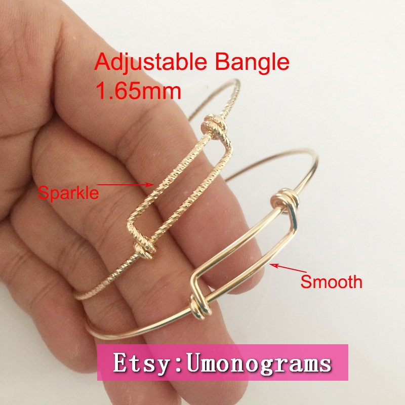 14K Gelbgold Gefüllt Verstellbarer Armreif 7, 0-8, 5 "/ 8, 0-9, 5" 1, 65mm Glatt/Sparkle Erweiterbare Armbänder Großhandel Schmuckzubehör 1/20 14K Gelbgold Gefüllt Verstellbarer Armreif 7, 0-8, 5 "/ 8, 0-9, 5" 1, 65mm Glatt/Sparkle Erweiterbare Armbänder Großhandel Schmuckzubehör 1/20 von umonograms