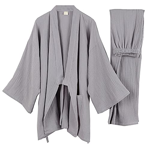 un-brand Japanischer Kimono für Herren, locker, lässiger Schlafanzug, Nachtwäsche, Farbe 64-XL, XL von un-brand