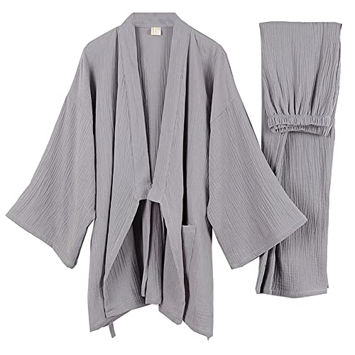 Japanische Kimono Loose Casual Home Pyjamas für Herren Nachtwäsche Größe XXL O64 von un-brand