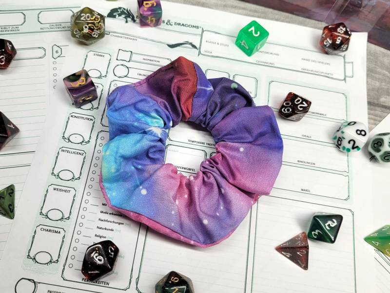 Scrunchie Galaxy, Haargummi Scrunchie Galaxy, Haargummi von unartick