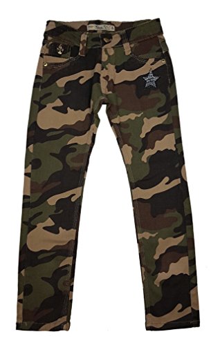 unbekannt Tolle Mädchen Army Tarnhose, Camouflage Muster in Braun Camouflage, Gr 128/134, M8152.10 von unbekannt