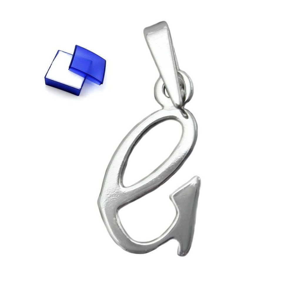 unbespielt Buchstabenanhänger Anhänger Buchstabe G aus 925 Silber 15 x 8 mm kl. Schmuckbox, Silberschmuck für Damen und Herren von unbespielt