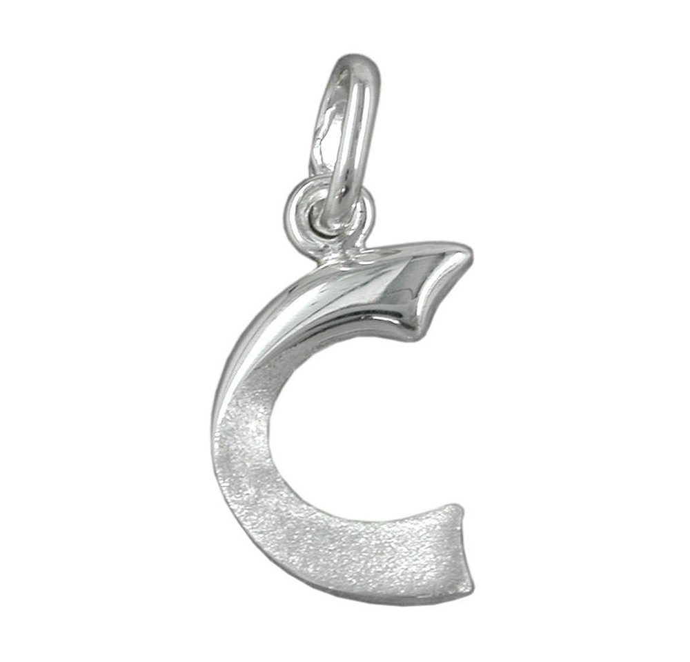 unbespielt Buchstabenanhänger Anhänger Buchstabe C aus 925 Silber 15 x 8 mm kl. Schmuckbox, Silberschmuck für Damen und Herren von unbespielt