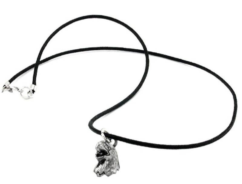 unbespielt Collier Kette mit Zinn-Anhänger Adlerkopf 45 cm, Modeschmuck für Damen und Herren von unbespielt