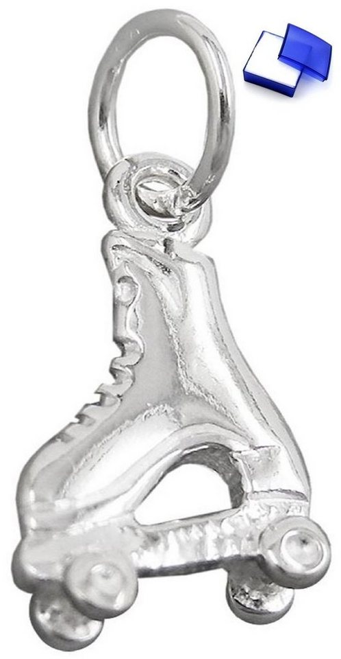 unbespielt Kettenanhänger Kettenanhänger Anhänger Skater Schuh 925 Silber 13 x 9 mm inklusive Kleiner Schmuckbox, Silberschmuck für Damen und Herren von unbespielt