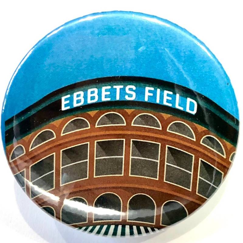 Brooklyn Dodgers Ebbetts Field Artwork Vintage Baseball Team Logo 5, 5 cm Durchmesser Als Pin/Button Oder Magnet Neu von unbuttonednyc