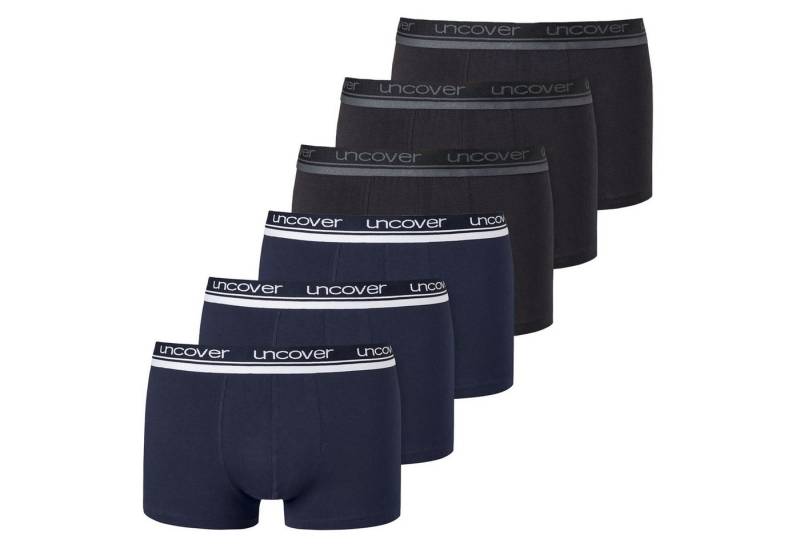 uncover by SCHIESSER Boxer Herren Boxershort 6er Pack Baumwolle (Packung, 6er Pack) von uncover by SCHIESSER