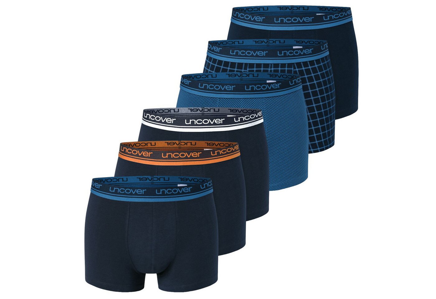 uncover by SCHIESSER Boxershorts Shorts Cotton (3-St) mit Webgummibund Low Rise im Mehrpack von uncover by SCHIESSER