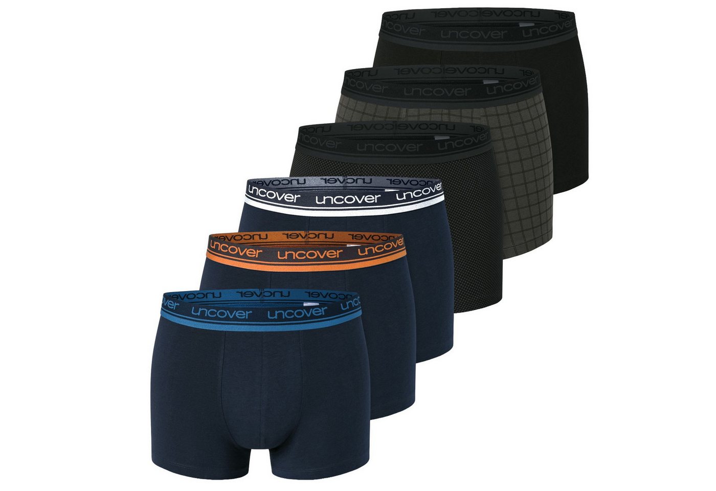 uncover by SCHIESSER Boxershorts Shorts Cotton (3-St) mit Webgummibund Low Rise im Mehrpack von uncover by SCHIESSER