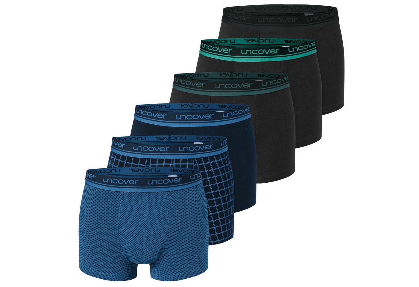 uncover by SCHIESSER Boxershorts Shorts Cotton (3-St) mit Webgummibund Low Rise im Mehrpack von uncover by SCHIESSER