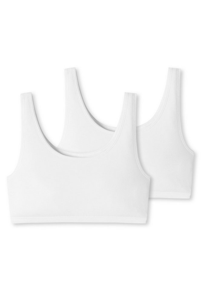 uncover by SCHIESSER Bustier Uncover Cotton (2er Pack) breite Träger, Cotton-Mix, elastisch, soft von uncover by SCHIESSER