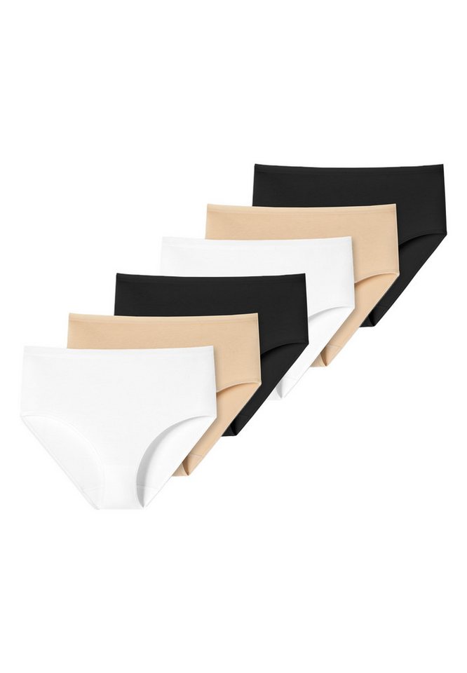 uncover by SCHIESSER Midislip 6er Pack Cotton (Spar-Set, 6-St) Midi Slip - Baumwolle - Atmungsaktiv - Hochwertig verarbeitet von uncover by SCHIESSER