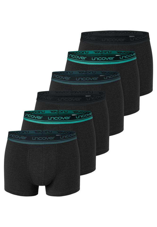 uncover by SCHIESSER Retro Boxer 6er Pack Cotton (Spar-Set, 6-St) Retro Short / Pant - Baumwolle - ohne Eingriff - Atmungsaktiv von uncover by SCHIESSER