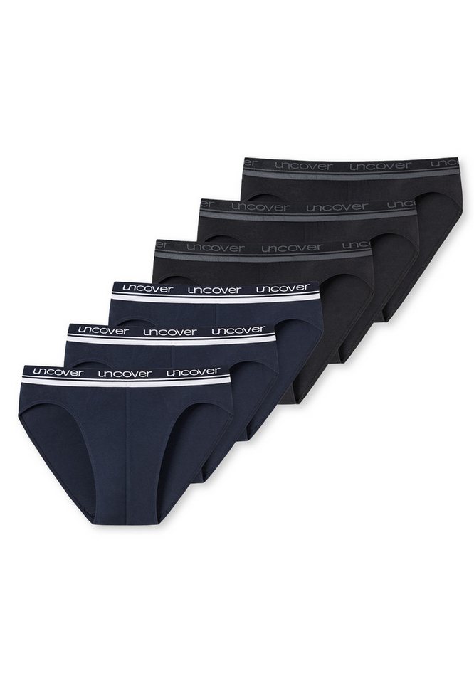 uncover by SCHIESSER Slip 6er Pack Basic (Spar-Set, 6-St) Rio Slip / Unterhose - Baumwolle - ohne Eingriff von uncover by SCHIESSER