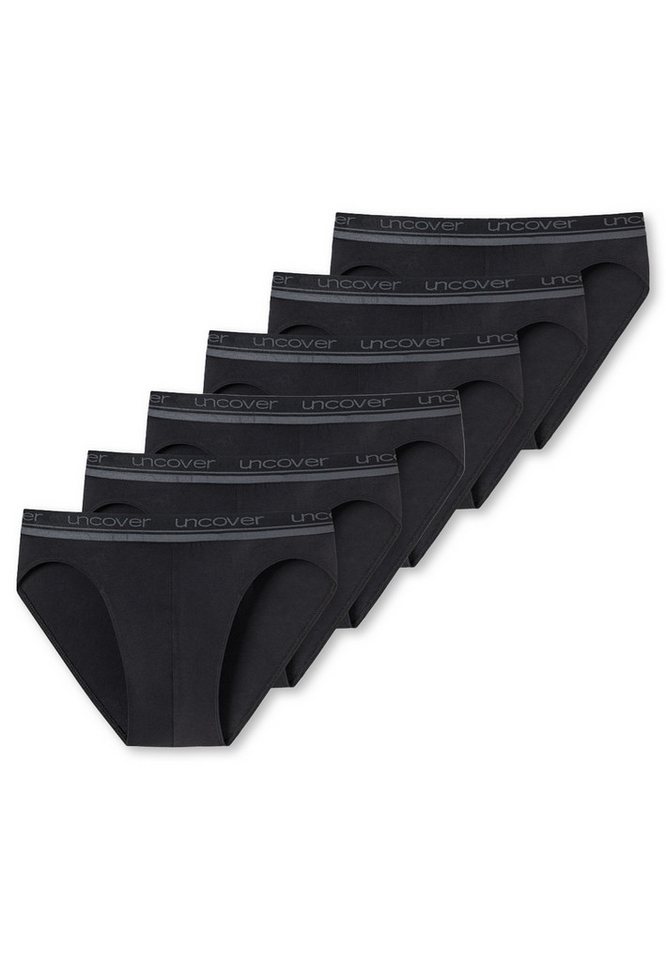 uncover by SCHIESSER Slip 6er Pack Basic (Spar-Set, 6-St) Rio Slip / Unterhose - Baumwolle - ohne Eingriff von uncover by SCHIESSER