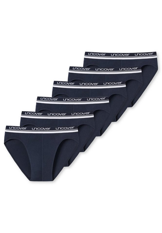 uncover by SCHIESSER Slip 6er Pack Basic (Spar-Set, 6-St) Rio Slip / Unterhose - Baumwolle - Ohne Eingriff - von uncover by SCHIESSER