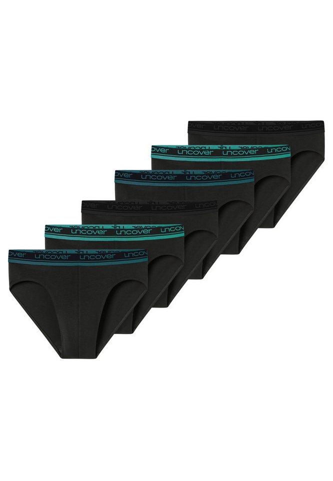uncover by SCHIESSER Slip 6er Pack Cotton (Spar-Set, 6-St) Rio Slip / Unterhose - Baumwolle - ohne Eingriff - Atmungsaktiv von uncover by SCHIESSER