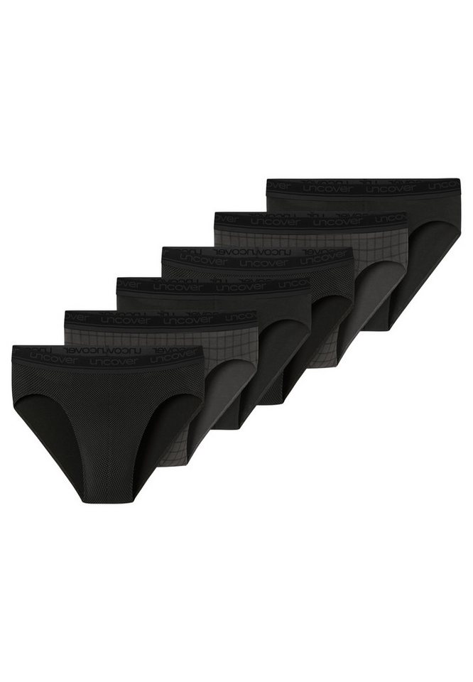 uncover by SCHIESSER Slip 6er Pack Cotton (Spar-Set, 6-St) Rio Slip / Unterhose - Baumwolle - ohne Eingriff - Atmungsaktiv von uncover by SCHIESSER