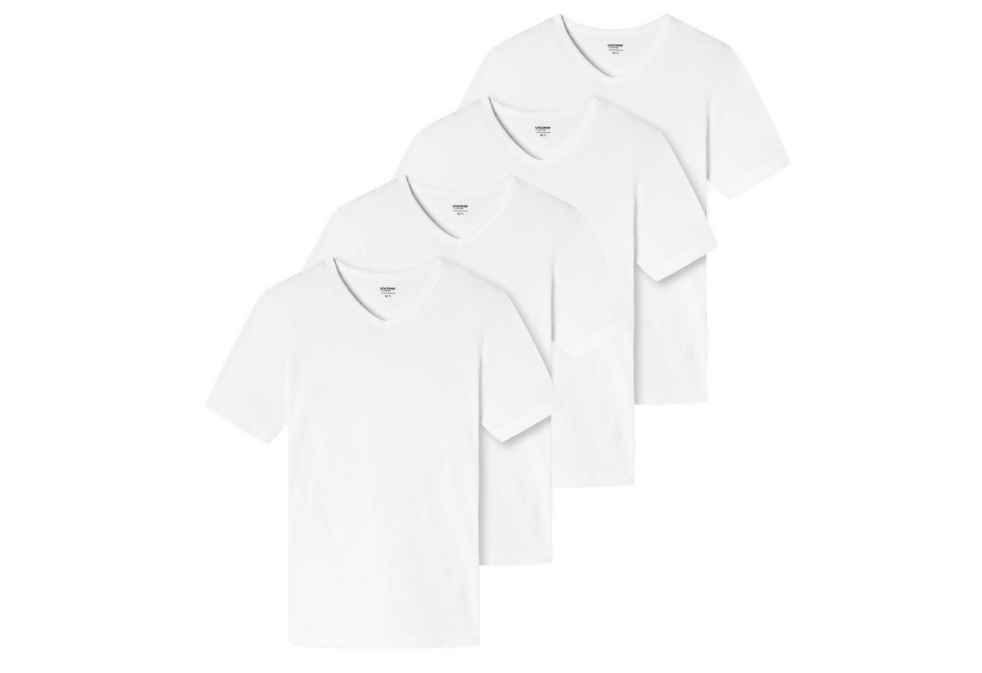 uncover by SCHIESSER T-Shirt Basic hochwertig, weich, mit V-Ausschnitt im 4er Pack von uncover by SCHIESSER