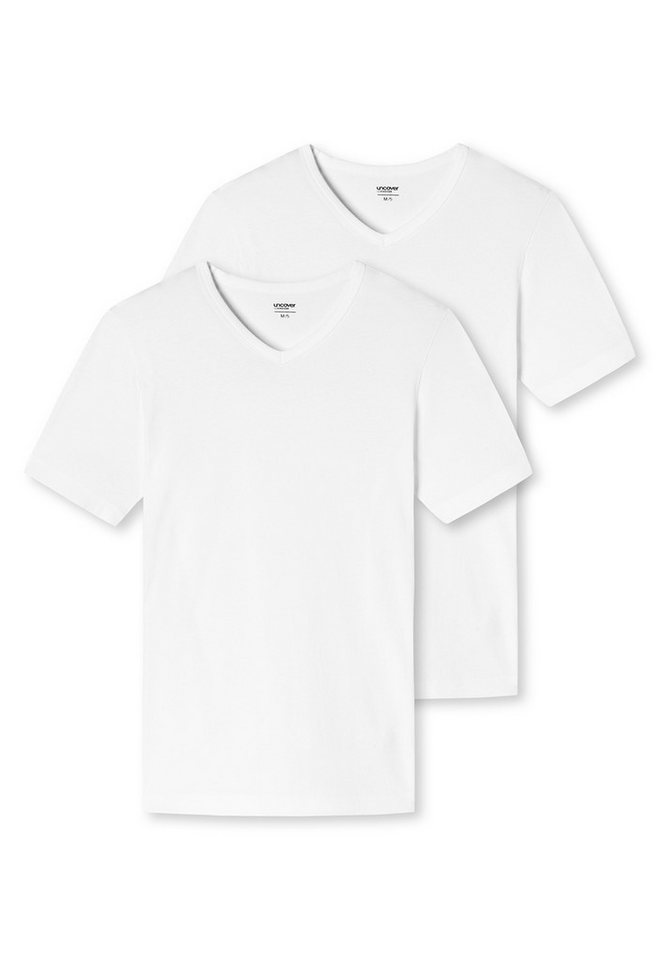 uncover by SCHIESSER Unterhemd 2er Pack Basic (Spar-Set, 2-St) Unterhemd / Shirt Kurzarm - Baumwolle von uncover by SCHIESSER