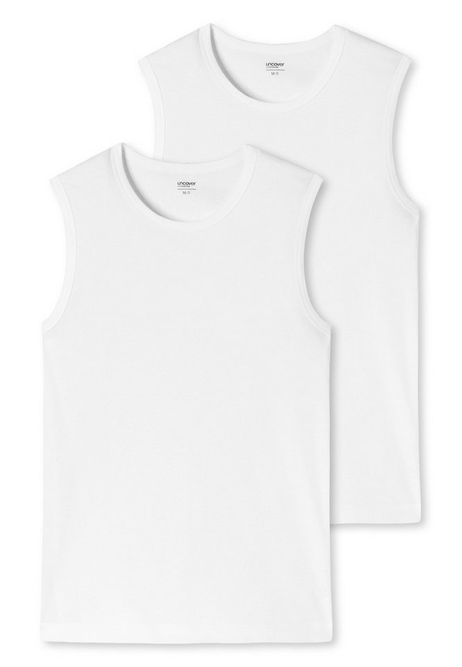 uncover by SCHIESSER Unterhemd 2er Pack Basic (Spar-Set, 2-St) Unterhemd / Tanktop - Baumwolle - Tank Tops mit perfekter Passform von uncover by SCHIESSER