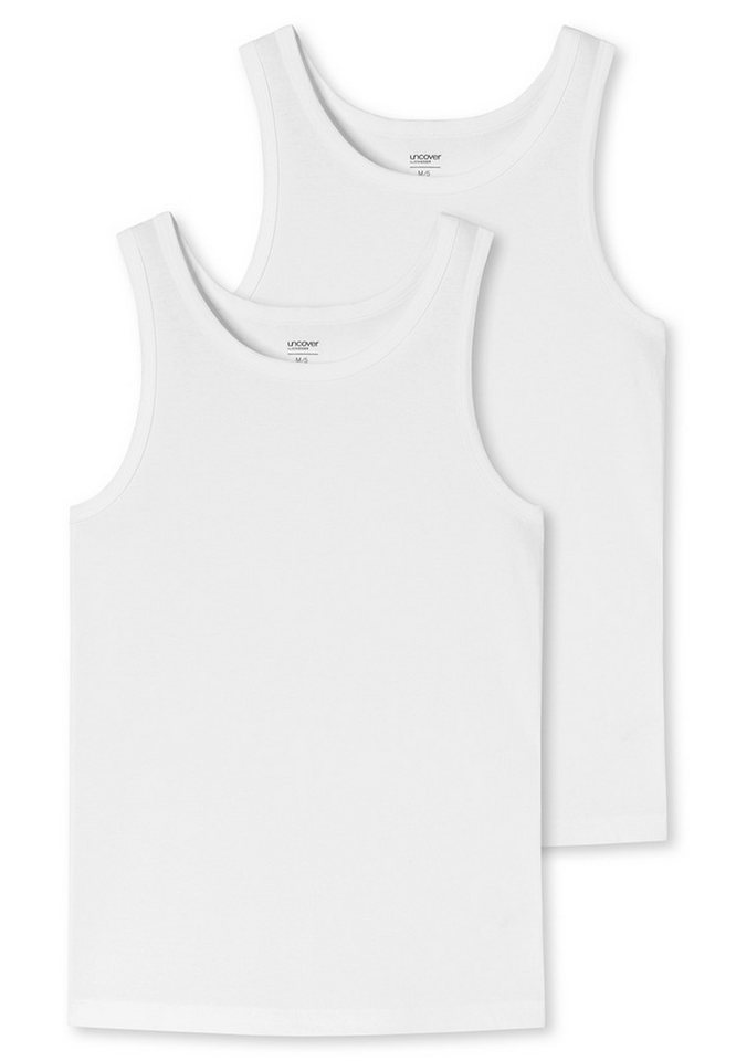uncover by SCHIESSER Unterhemd 2er Pack Basic (Spar-Set) Unterhemd / Tanktop - Baumwolle - Unterhemden mit perfekter Passform von uncover by SCHIESSER