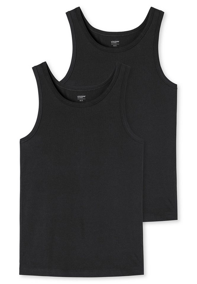 uncover by SCHIESSER Unterhemd 2er Pack Basic (Spar-Set) Unterhemd / Tanktop - Baumwolle - Unterhemden mit perfekter Passform von uncover by SCHIESSER