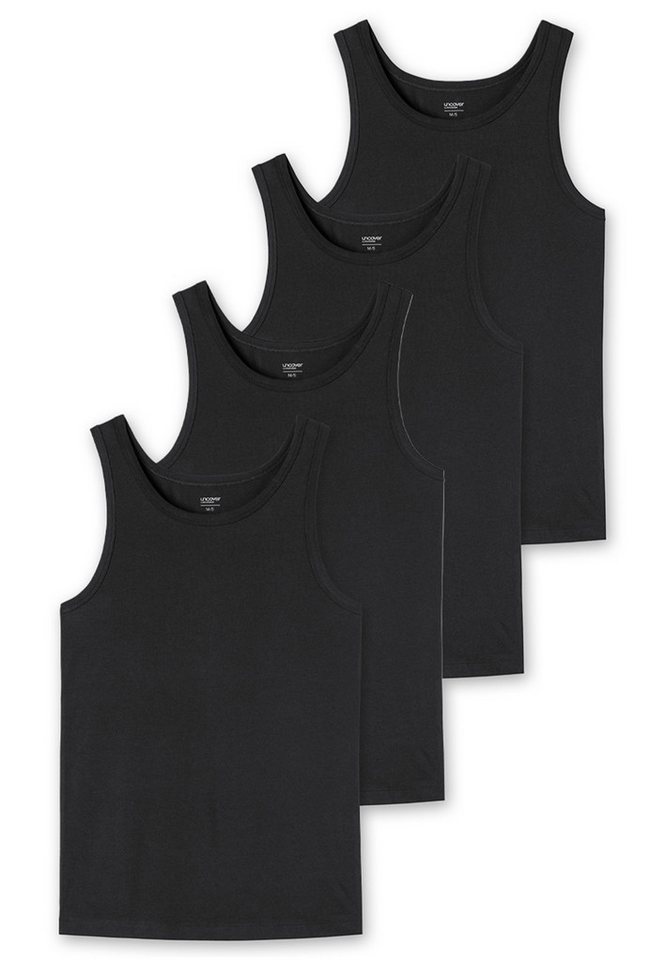 uncover by SCHIESSER Unterhemd 4er Pack Basic (Spar-Set) Unterhemd / Tanktop - Baumwolle - Unterhemden mit perfekter Passform von uncover by SCHIESSER