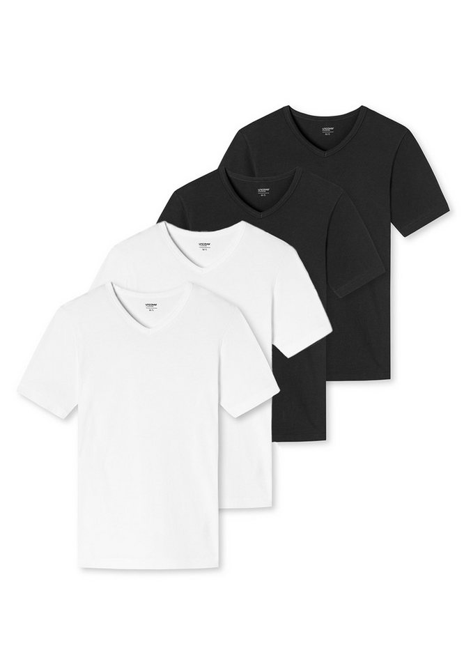 uncover by SCHIESSER Unterhemd 4er Pack Basic (Spar-Set, 4-St) Unterhemd / Shirt Kurzarm - Baumwolle von uncover by SCHIESSER