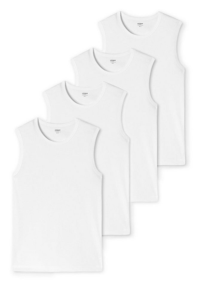 uncover by SCHIESSER Unterhemd 4er Pack Basic (Spar-Set, 4-St) Unterhemd / Tanktop - Baumwolle - Tank Tops mit perfekter Passform von uncover by SCHIESSER