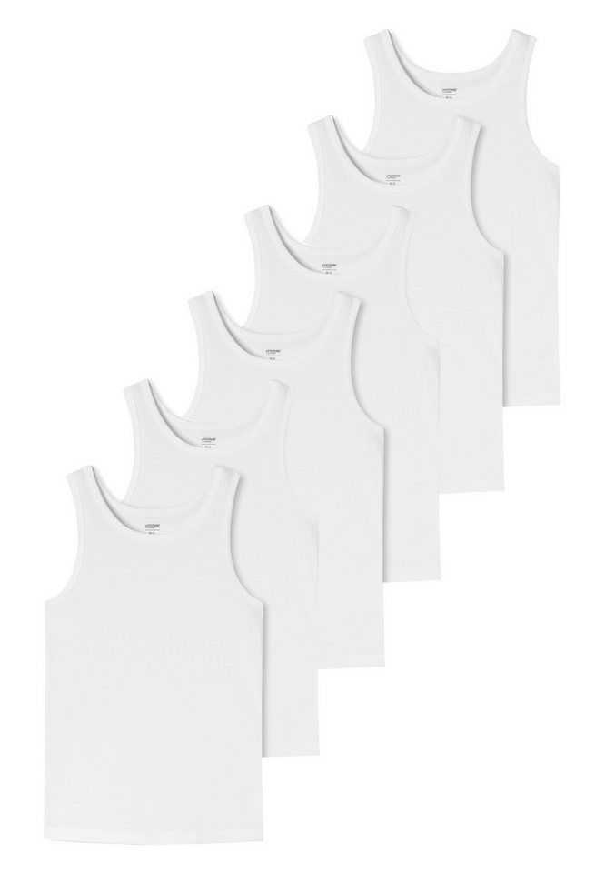 uncover by SCHIESSER Unterhemd 6er Pack Basic (Spar-Set, 6-St) Unterhemd / Tanktop - Baumwolle - Unterhemden mit perfekter Passform von uncover by SCHIESSER
