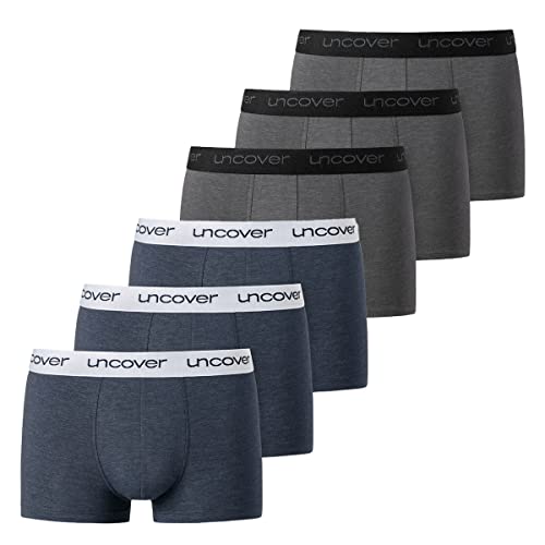 Uncover by Schiesser - Retro Shorts/Pant - 6er Pack (S Blau/Grau) von Uncover by Schiesser