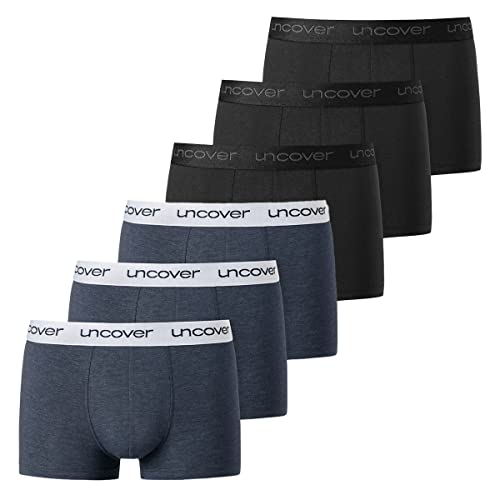 Uncover by Schiesser - Retro Shorts/Pant - 6er Pack (S Schwarz/Blau) von Uncover by Schiesser