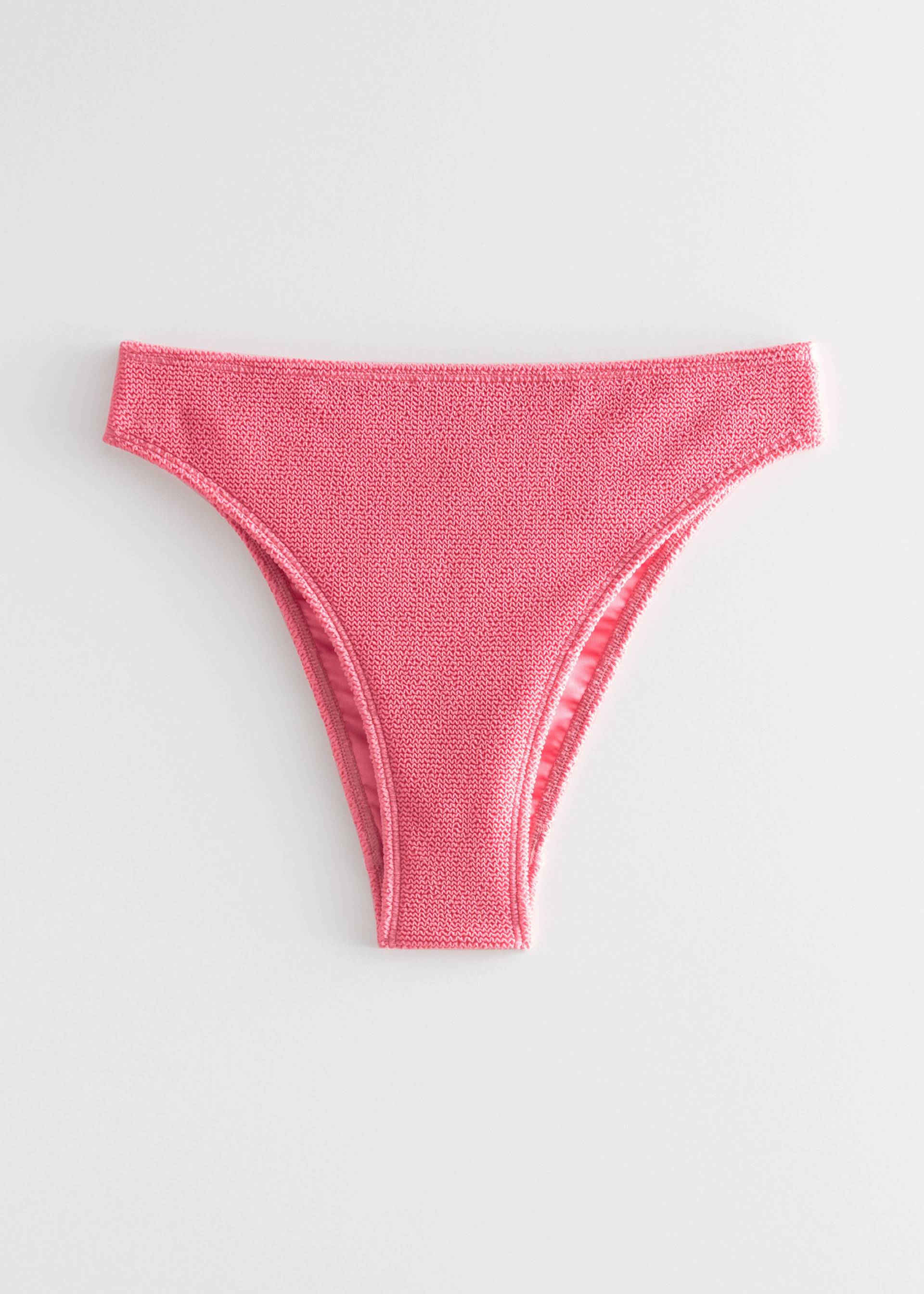 & Other Stories Strukturierte Bikinihose im Tangaschnitt Rosa, Bikini-Unterteil in Größe 42. Farbe: Pink von & Other Stories