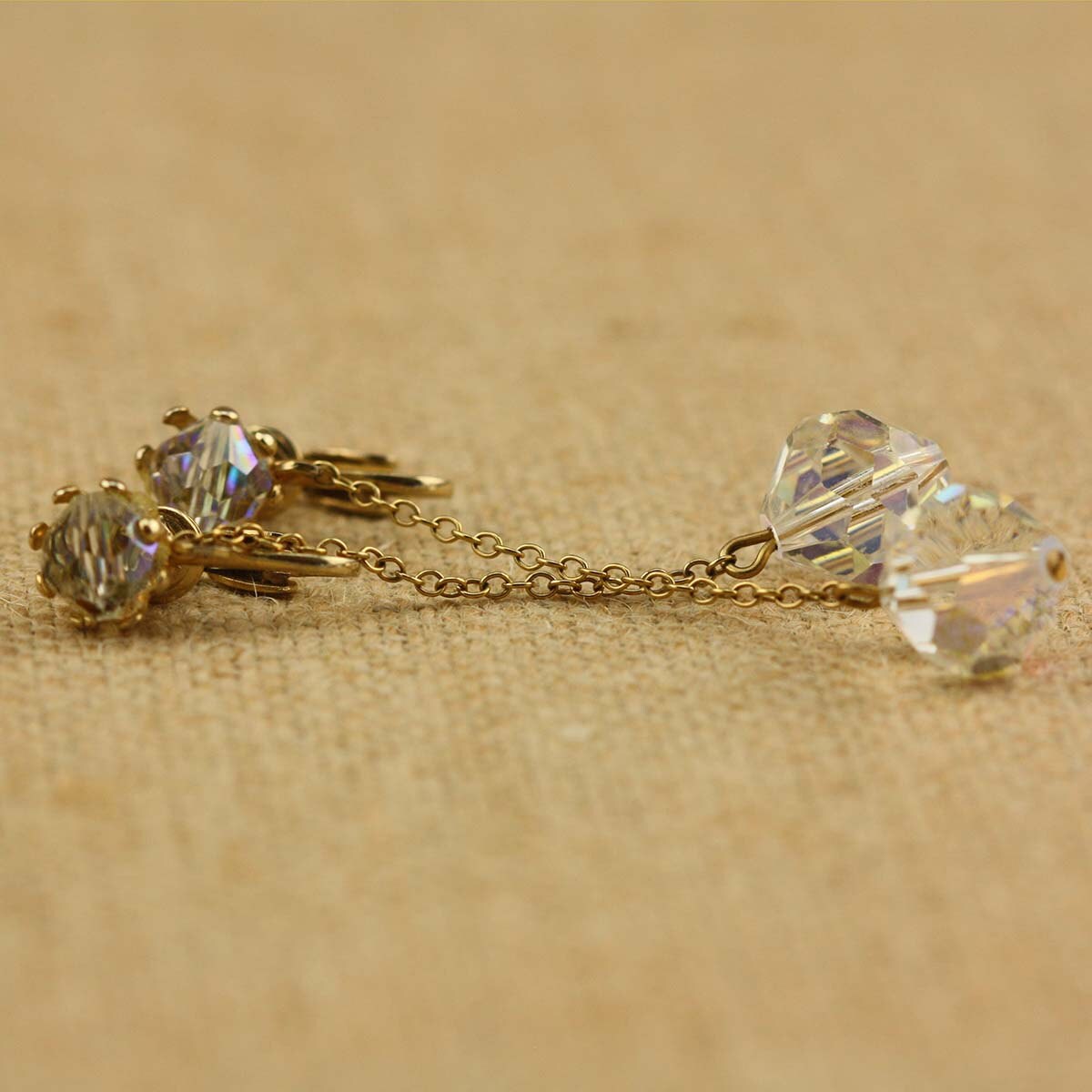 Kristall Ohrringe - Vintage Modeschmuck Kristall Ohrringe - Vintage Modeschmuck von undoneeclectic