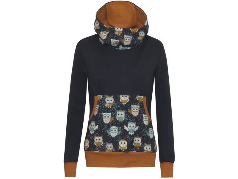 Kuschelhoodie Alexx Mit Eulen Kuschelhoodie Alexx Mit Eulen von ungiko