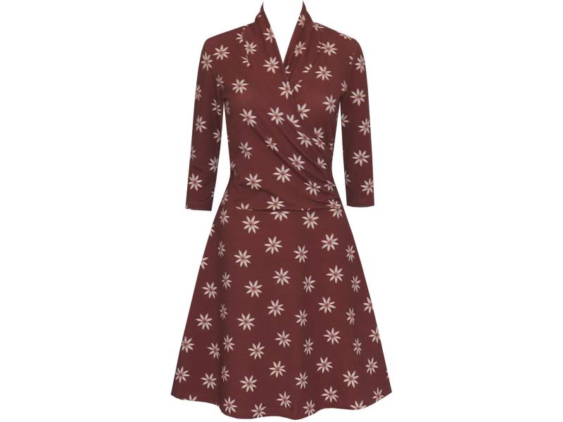 Neue Kollektion Von Ungiko Herbstkleid Yara Wickelkleid Stillkleid Schönes Blumenmuster in Rostrot Aubergine Petrol Nur Wenige Verfügbar von ungiko