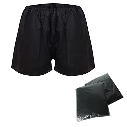 Nicht Gewebt Einweg Höschen, Spa Boxershorts für Herren, für Reise Camping Massage Und Bräunungsdienste,Schwarz,40pcs von unhg