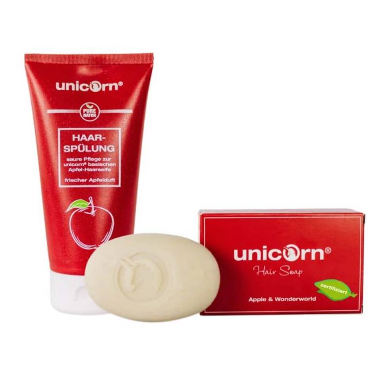 unicorn Haarseife Apfel - Haarseife & Saure Haarspülung von unicorn