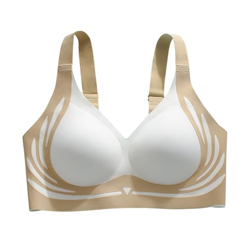 Hebender Anti-Sagging Wireless Push-Up BH, atmungsaktive Brust gesammelt Nahtlose Anti-Sagging Dessous Shaping BHS Push-up-BH zum Anheben, Anti-Aging, kabellos, Push-Up-BH, gerafft von unilarinna