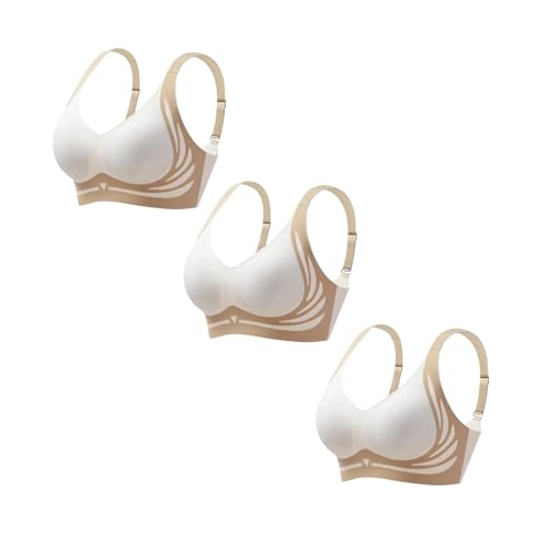 Hebender Anti-Sagging Wireless Push-Up BH, atmungsaktive Brust gesammelt Nahtlose Anti-Sagging Dessous Shaping BHS Push-up-BH zum Anheben, Anti-Aging, kabellos, Push-Up-BH, gerafft von unilarinna