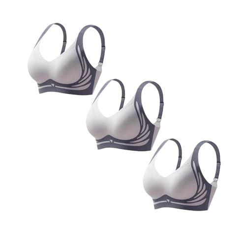 Hebender Anti-Sagging Wireless Push-Up BH, atmungsaktive Brust gesammelt Nahtlose Anti-Sagging Dessous Shaping BHS Push-up-BH zum Anheben, Anti-Aging, kabellos, Push-Up-BH, gerafft von unilarinna