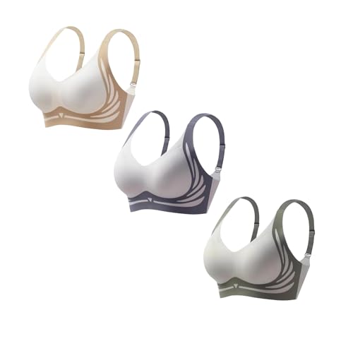Hebender Anti-Sagging Wireless Push-Up BH, atmungsaktive Brust gesammelt Nahtlose Anti-Sagging Dessous Shaping BHS Push-up-BH zum Anheben, Anti-Aging, kabellos, Push-Up-BH, gerafft von unilarinna