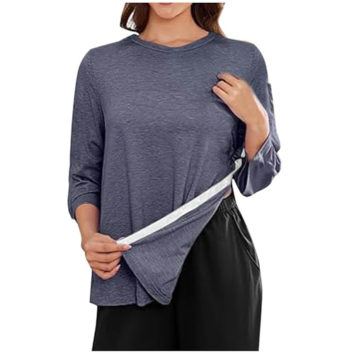 Hemd Für Damen Nach Schulter-Operationen Zum Abreißen 3/4-Oberteil Nach Rotatorenmanschette Chemo-Port Adaptive Kleidung Damen Nach Schulter-Operationen Chirurgie Shirt Snap Shirt Snap Tearaway von unilarinna