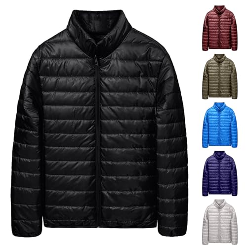 unilarinna Damen Leichte Steppjacke Packbare Übergangsjacke mit Taschen für Frauen Gefüttert Warme Pufferjacke mit Kapuze für Outdoor Freizeit Wandern von unilarinna